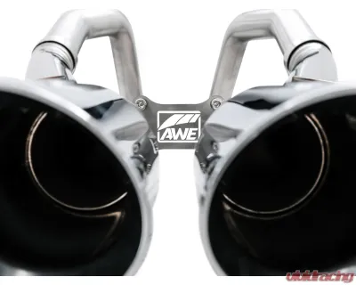 AWE Tuning Track Edition Axle Back Exhaust for Chevrolet Corvette 2014-2019, 3" Diameter, Quad Chrome Tips - 3020-42073