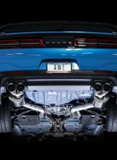 AWE Tuning Touring Edition Exhaust | 3" Diameter | 4" Quad Chrome Silver Tips Dodge Challenger 2015-2023                                     - 3020-42074 - Image 5