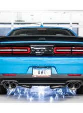 AWE Tuning Touring Edition Exhaust | 3" Diameter | 4" Quad Chrome Silver Tips Dodge Challenger 2015-2023                                     - 3020-42074 - Image 6