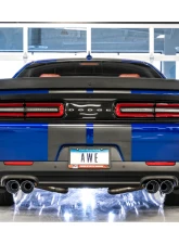 AWE Tuning Touring Edition Exhaust | 3" Diameter | 4" Quad Chrome Silver Tips Dodge Challenger 2017-2023                                     - 3020-42076 - Image 7