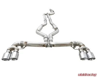 AWE Tuning Track Edition Exhaust | 3" Diameter | 4" Quad Chrome Silver Tips BMW M340i 2020-2025|BMW M340i xDrive 2020-2025|BMW M440i xDrive 2021-2025|BMW M440i 2022-2025 - 3020-42078