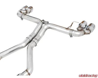 AWE Tuning Track Edition Exhaust | 3" Diameter | 4" Quad Chrome Silver Tips BMW M340i 2020-2025|BMW M340i xDrive 2020-2025|BMW M440i xDrive 2021-2025|BMW M440i 2022-2025 - 3020-42078