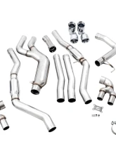 AWE Tuning Track Edition Exhaust | 3" Diameter | 4" Quad Chrome Silver Tips BMW M340i 2020-2025|BMW M340i xDrive 2020-2025|BMW M440i xDrive 2021-2025|BMW M440i 2022-2025                                     - 3020-42078 - Image 9