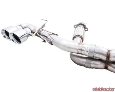 AWE Tuning Track Edition Exhaust | 3" Diameter | 4.5" Quad Chrome Silver Tips Chevrolet Corvette Stingray 2020-2025|Chevrolet Corvette E-Ray 2024-2025 - 3020-42080