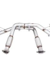 AWE Tuning Track Edition Exhaust | 3" Diameter | 4.5" Quad Chrome Silver Tips Chevrolet Corvette Stingray 2020-2025|Chevrolet Corvette E-Ray 2024-2025                                     - 3020-42080 - Image 5