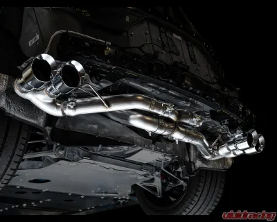 AWE Tuning Track Edition Exhaust | 3" Diameter | 4.5" Quad Chrome Silver Tips Chevrolet Corvette Stingray 2020-2025|Chevrolet Corvette E-Ray 2024-2025 - 3020-42080