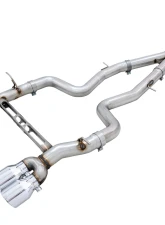 AWE Tuning Track Edition Cat Back Exhaust | 3" Diameter | 4" Quad Chrome Silver BMW M3 2015-2018|BMW M4 2015-2020                                     - 3020-42082 - Image 8