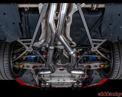 AWE Tuning Track Edition Cat Back Exhaust | 3" Diameter | 4" Quad Chrome Silver BMW M3 2015-2018|BMW M4 2015-2020 - 3020-42082