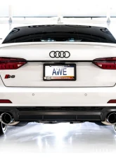 AWE Tuning Track Edition Exhaust | 3" Diameter | 4.5" Quad Chrome Silver Tips Audi S7 Sportback 2020-2024|Audi S6 2020-2024                                     - 3020-42101 - Image 8
