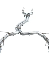 AWE Tuning Track Edition Exhaust | 3" Diameter | 4.5" Quad Chrome Silver Tips Audi S7 Sportback 2020-2024|Audi S6 2020-2024                                     - 3020-42101 - Image 9