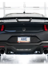 AWE Tuning Track Edition Exhaust | 5" Quad Chrome Silver Tips Ford Mustang Dark Horse 2024-2025                                     - 3020-42375 - Image 4