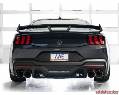 AWE Tuning Track Edition Exhaust | 5" Quad Chrome Silver Tips Ford Mustang Dark Horse 2024-2025 - 3020-42375
