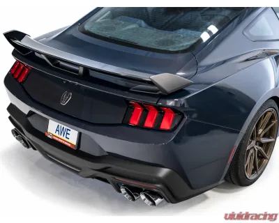 AWE Tuning Track Edition Exhaust | 5" Quad Chrome Silver Tips Ford Mustang Dark Horse 2024-2025 - 3020-42375
