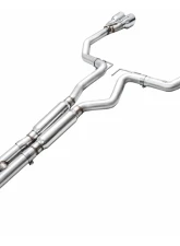 AWE Tuning Track Edition Exhaust | 5" Quad Chrome Silver Tips Ford Mustang Dark Horse 2024-2025                                     - 3020-42375 - Image 8