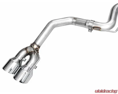 AWE Tuning Track Edition Exhaust | 5" Quad Chrome Silver Tips Ford Mustang Dark Horse 2024-2025 - 3020-42375