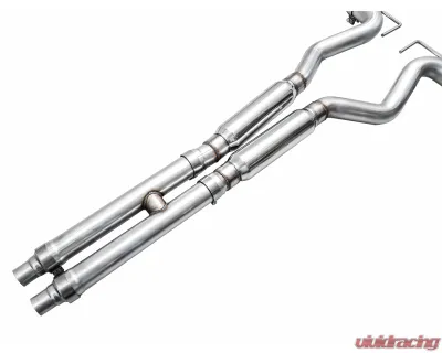 AWE Tuning Track Edition Exhaust | 5" Quad Chrome Silver Tips Ford Mustang Dark Horse 2024-2025 - 3020-42375