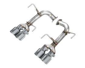 AWE Tuning Track Edition Axleback Exhaust Chrome Silver Tips Subaru WRX  2022-2025