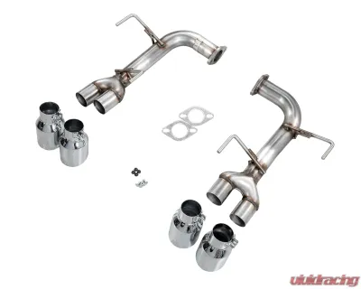 AWE Tuning Track Edition Axleback Exhaust Chrome Silver Tips Subaru WRX  2022-2025 - 3020-42424