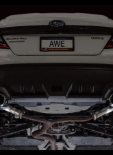 AWE Tuning Track Edition Axleback Exhaust Chrome Silver Tips Subaru WRX  2022-2025                                     - 3020-42424 - Image 5