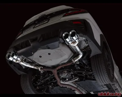 AWE Tuning Track Edition Axleback Exhaust Chrome Silver Tips Subaru WRX  2022-2025 - 3020-42424