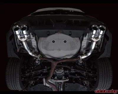 AWE Tuning Track Edition Axleback Exhaust Chrome Silver Tips Subaru WRX  2022-2025 - 3020-42424