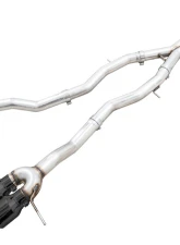 AWE Tuning Track Edition Cat Back Exhaust | 3" Diameter | 4.5" Quad Diamond Black Tips BMW M3| M4 2021-2025                                     - 3020-42482 - Image 12