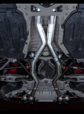 AWE Tuning Track Edition Cat Back Exhaust | 3" Diameter | 4.5" Quad Diamond Black Tips BMW M3| M4 2021-2025                                     - 3020-42482 - Image 2