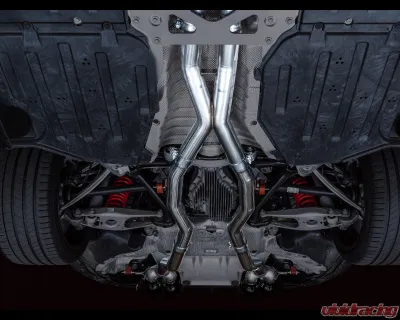 AWE Tuning Track Edition Cat Back Exhaust | 3" Diameter | 4.5" Quad Diamond Black Tips BMW M3| M4 2021-2025 - 3020-42482