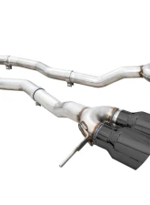 AWE Tuning Track Edition Cat Back Exhaust | 3" Diameter | 4.5" Quad Diamond Black Tips BMW M3| M4 2021-2025                                     - 3020-42482 - Image 6