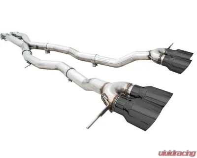 AWE Tuning Track Edition Cat Back Exhaust | 3" Diameter | 4.5" Quad Diamond Black Tips BMW M3| M4 2021-2025 - 3020-42482