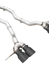 AWE Tuning Track Edition Cat Back Exhaust | 3" Diameter | 4.5" Quad Diamond Black Tips BMW M3| M4 2021-2025                                     - 3020-42482 - Image 7