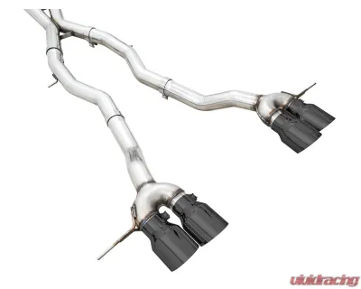 AWE Tuning Track Edition Cat Back Exhaust | 3" Diameter | 4.5" Quad Diamond Black Tips BMW M3| M4 2021-2025 - 3020-42482