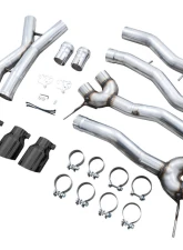 AWE Tuning Track Edition Cat Back Exhaust | 3" Diameter | 4.5" Quad Diamond Black Tips BMW M3| M4 2021-2025                                     - 3020-42482 - Image 9