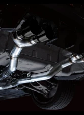 AWE Tuning Track Edition Cat Back Exhaust | 3" Diameter | 4.5" Quad Diamond Black Tips BMW M3| M4 2021-2025                                     - 3020-42482 - Image 12