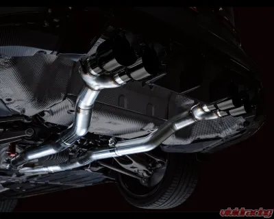 AWE Tuning Track Edition Cat Back Exhaust | 3" Diameter | 4.5" Quad Diamond Black Tips BMW M3| M4 2021-2025 - 3020-42482
