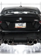 AWE Tuning Track Edition Exhaust | 4.5" Quad Chrome Silver Tips BMW G87 M2 2023-2025                                     - 3020-42487 - Image 5