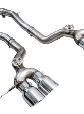 AWE Tuning Track Edition Exhaust | 4.5" Quad Chrome Silver Tips BMW G87 M2 2023-2025                                     - 3020-42487 - Image 10