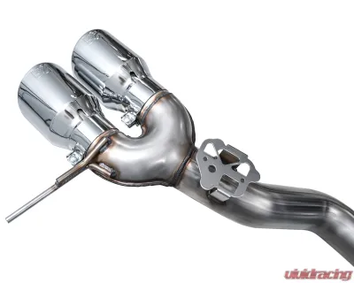 AWE Tuning Track Edition Exhaust | 4.5" Quad Chrome Silver Tips BMW G87 M2 2023-2025 - 3020-42487