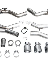 AWE Tuning Track Edition Exhaust | 4.5" Quad Chrome Silver Tips BMW G87 M2 2023-2025                                     - 3020-42487 - Image 13