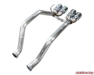 AWE Tuning Track Edition Axleback Exhaust Chrome Silver Tips Chevrolet Corvette Z06 2006-2013 - 3020-42606