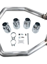 AWE Tuning Track Edition Axleback Exhaust Chrome Silver Tips Chevrolet Corvette Z06 2006-2013                                     - 3020-42606 - Image 4