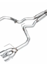 AWE Tuning Track Edition Exhaust | 4" Quad Chrome Silver Tips Ford Mustang GT 2024-2024|Ford Mustang GT Premium 2024-2024                                     - 3020-42650 - Image 14