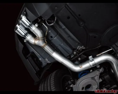 AWE Tuning Track Edition Exhaust | 4" Quad Chrome Silver Tips Ford Mustang GT 2024-2024|Ford Mustang GT Premium 2024-2024 - 3020-42650