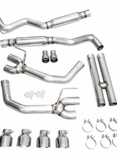 AWE Tuning Track Edition Exhaust | 4" Quad Chrome Silver Tips Ford Mustang GT 2024-2024|Ford Mustang GT Premium 2024-2024                                     - 3020-42650 - Image 11