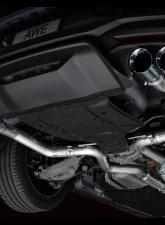 AWE Tuning Track Edition Exhaust | 4" Quad Chrome Silver Tips Ford Mustang GT 2024-2024|Ford Mustang GT Premium 2024-2024                                     - 3020-42650 - Image 14