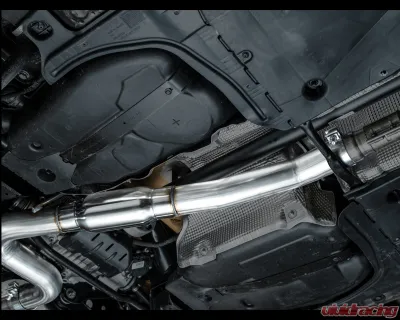 AWE Tuning Track Edition Exhaust | 4.5" Quad Chrome Silver Tips Volkswagen Golf R 2022-2024 - 3020-42658