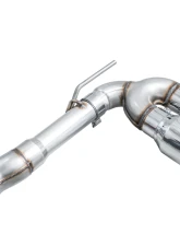 AWE Tuning Track Edition Exhaust | 4.5" Quad Chrome Silver Tips Volkswagen Golf R 2022-2024                                     - 3020-42658 - Image 10