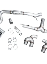 AWE Tuning Track Edition Exhaust | 4.5" Quad Chrome Silver Tips Volkswagen Golf R 2022-2024                                     - 3020-42658 - Image 12