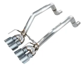 AWE Tuning Track Axleback Exhaust Chrome Silver Chevrolet Corvette 2005-2008