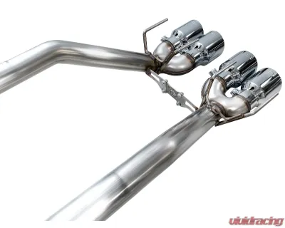 AWE Tuning Track Axleback Exhaust Chrome Silver Chevrolet Corvette 2005-2008 - 3020-42660